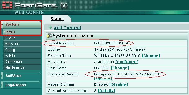 Fortigate 60d firmware 6.0.3